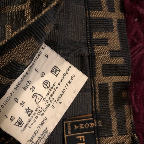 Fendi zucca monogram cropped pants - Picture 4 of 4